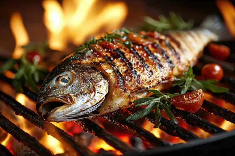 Grilled River Fish Platter
